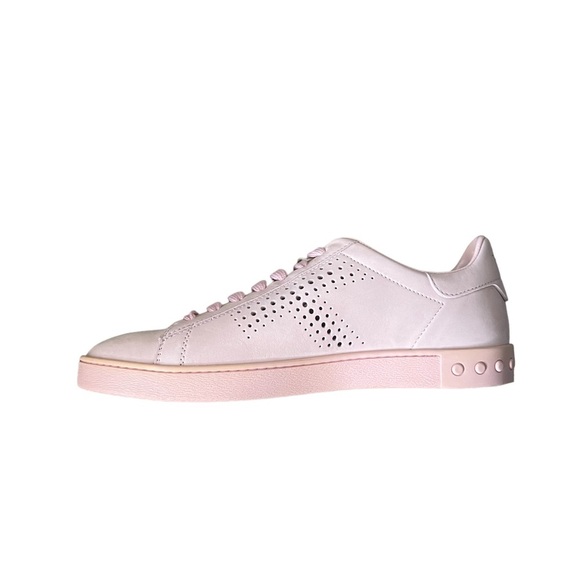 Tod's Leather Pink Sneaker NWT Size 10 - Picture 1 of 15